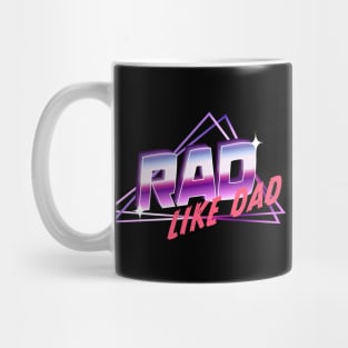 Rad Like Dad Retro Vintage Mug